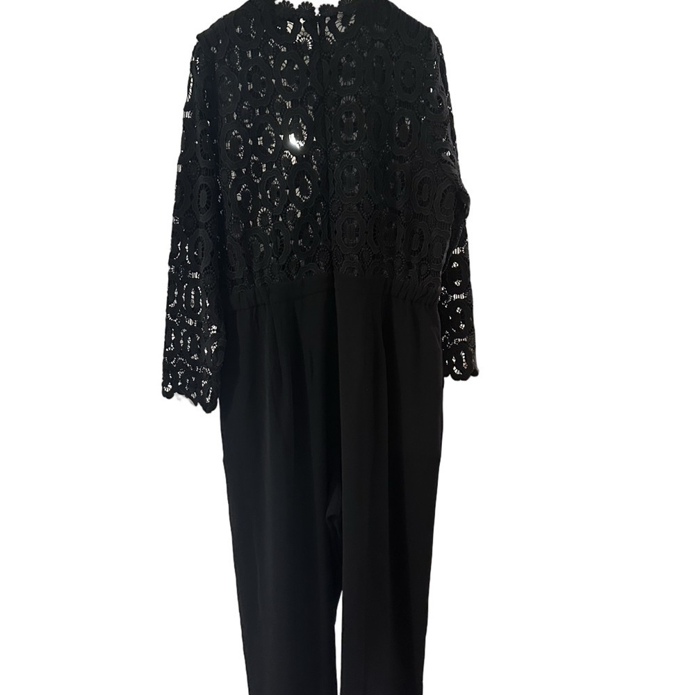 Eloquii Black Lace Jumpsuit